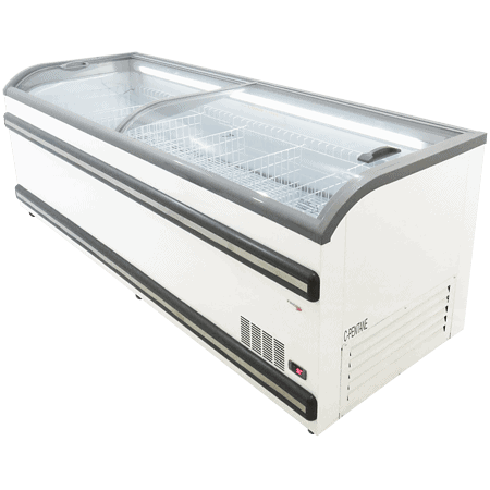 Curved Glass Island Freezer 2.5m (Vt2500)