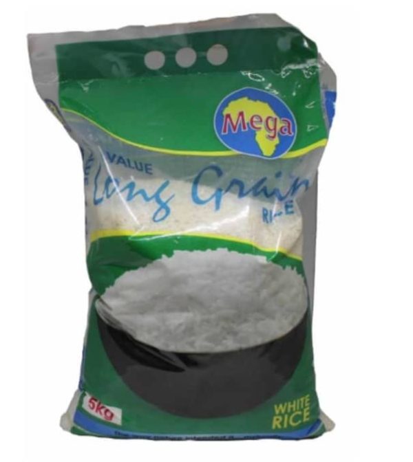 Mega Premium White Rice 5kg x 1-Single